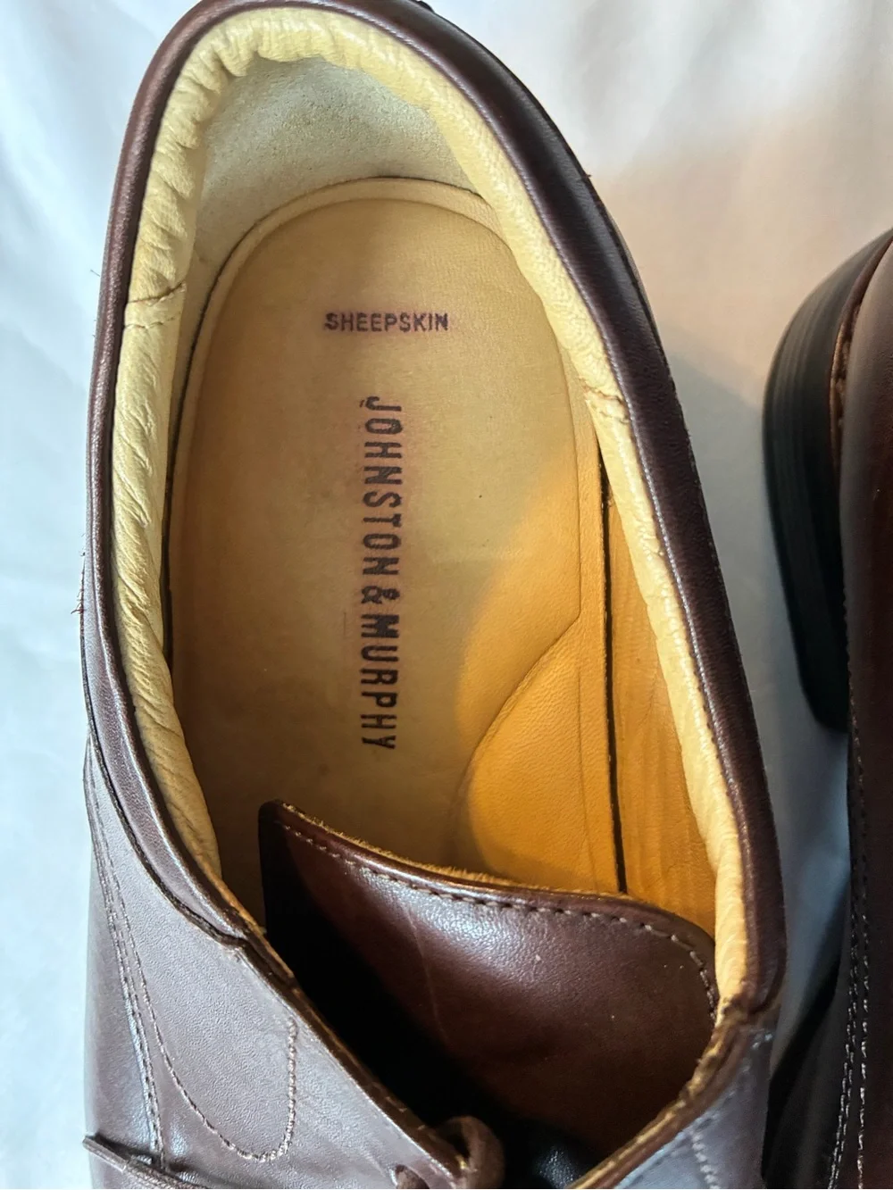 Johnston & Murphy Brown Leather Derby Lace-Up Shoes